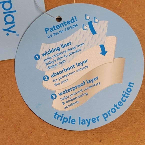 I-Play Swimsuit Diaper 24 Months Blue - Picture 7 of 8